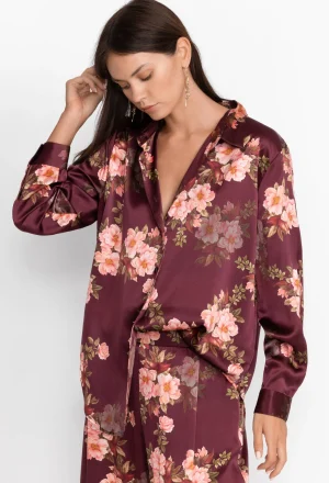 Women Johnny Was Amanza Roll Sleeve Shirt