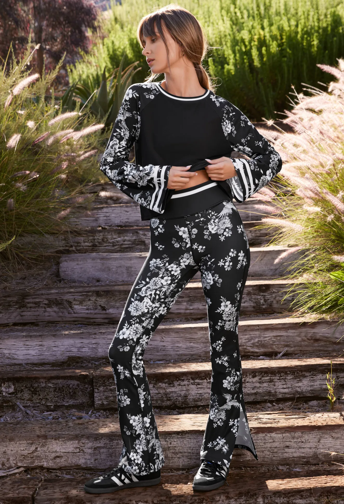 Women Johnny Was Bee Active Kimono Sleeve Swing Tee