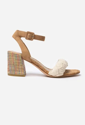 Women Johnny Was Braid Block Heel