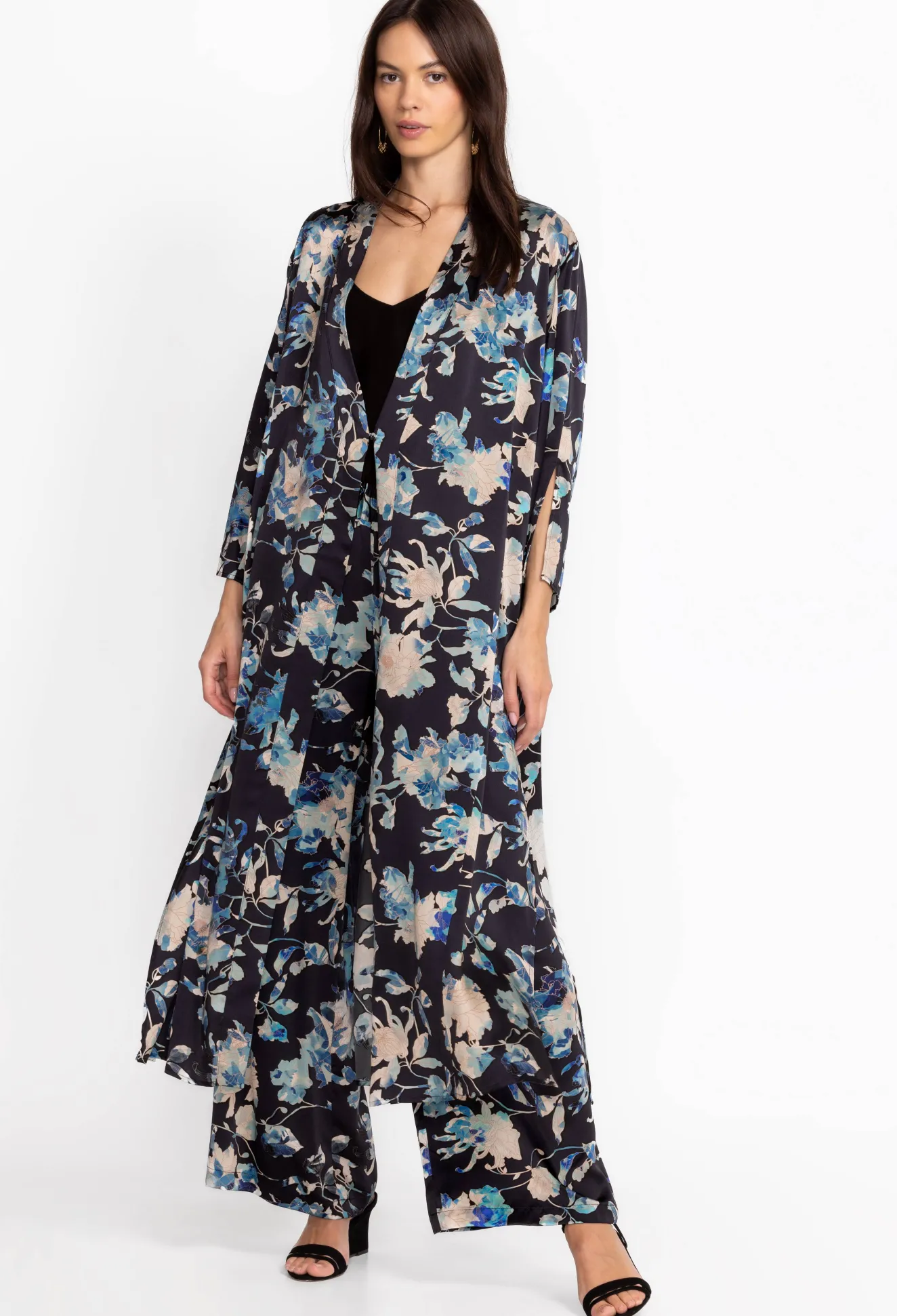 Women Johnny Was Charmeuse Wrap Kimono