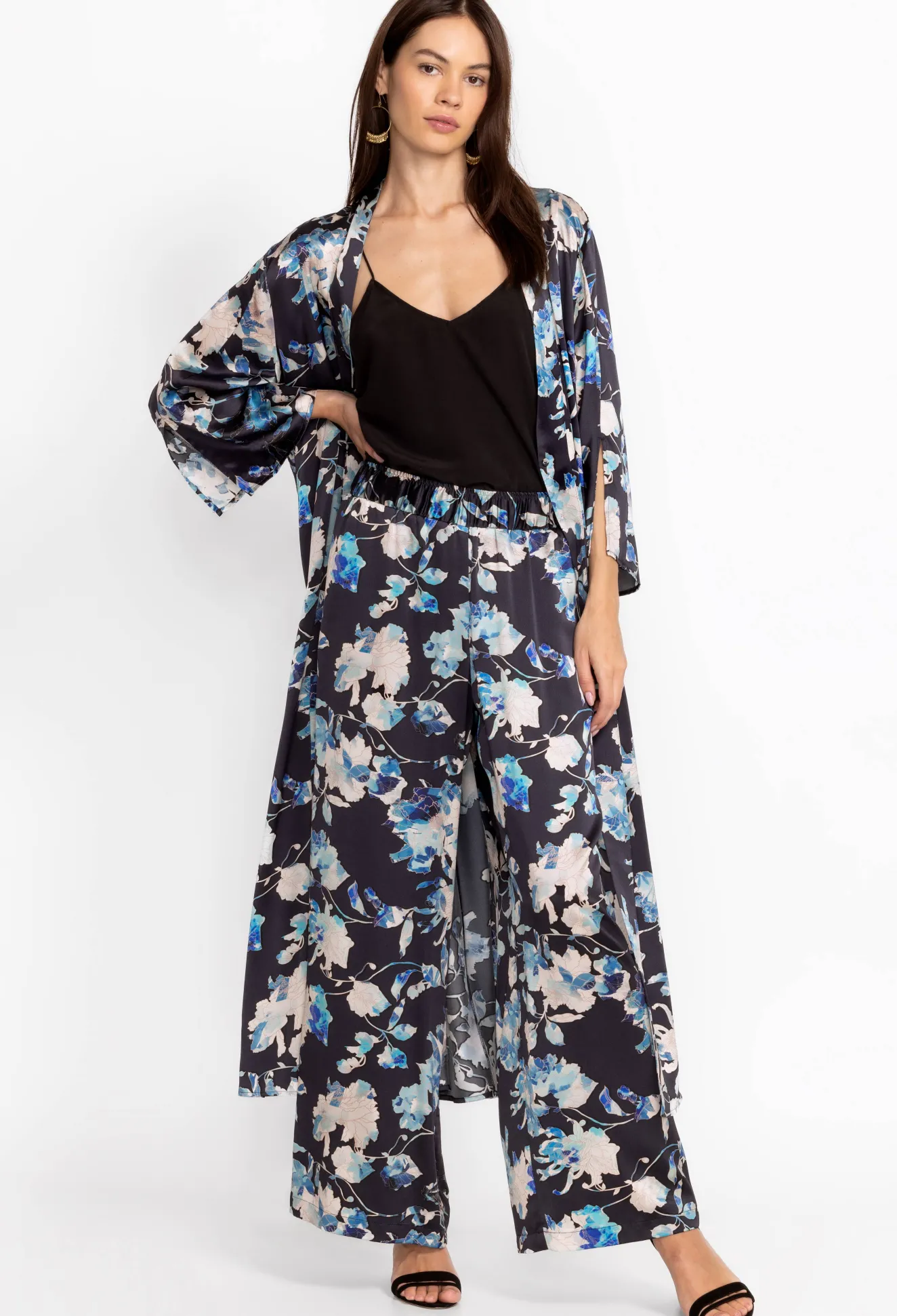 Women Johnny Was Charmeuse Wrap Kimono