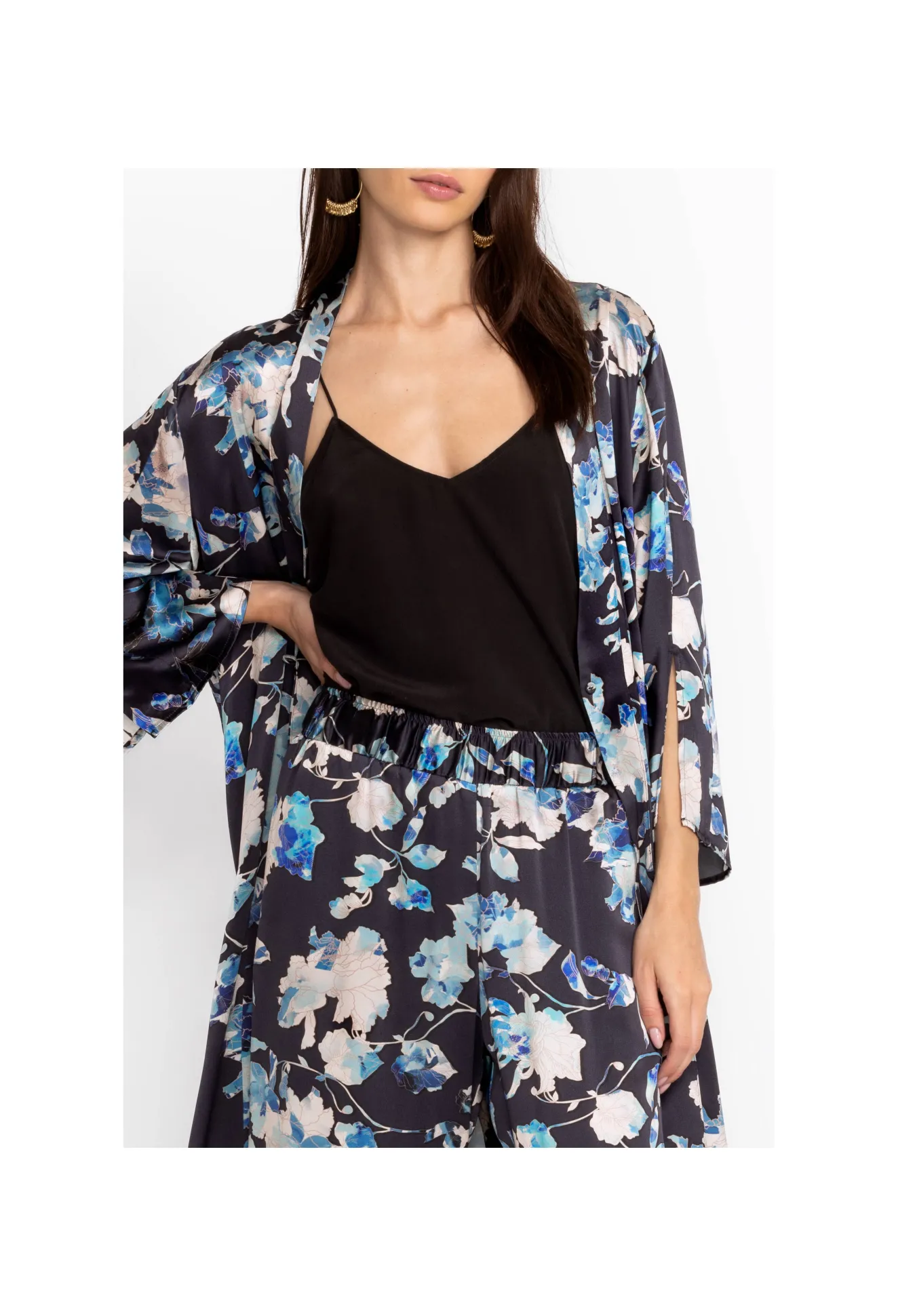 Women Johnny Was Charmeuse Wrap Kimono