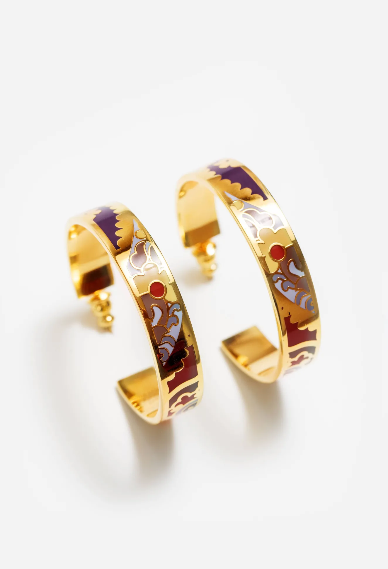 Women Johnny Was Enamel Hoop Earring