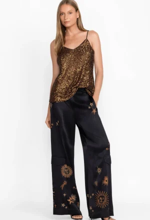 Women Johnny Was Estrella Wide Leg Cargo Pant