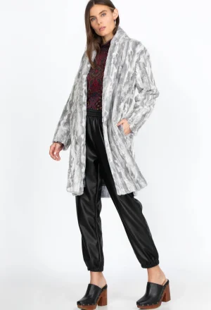 Women Johnny Was Faux Fur Jacket