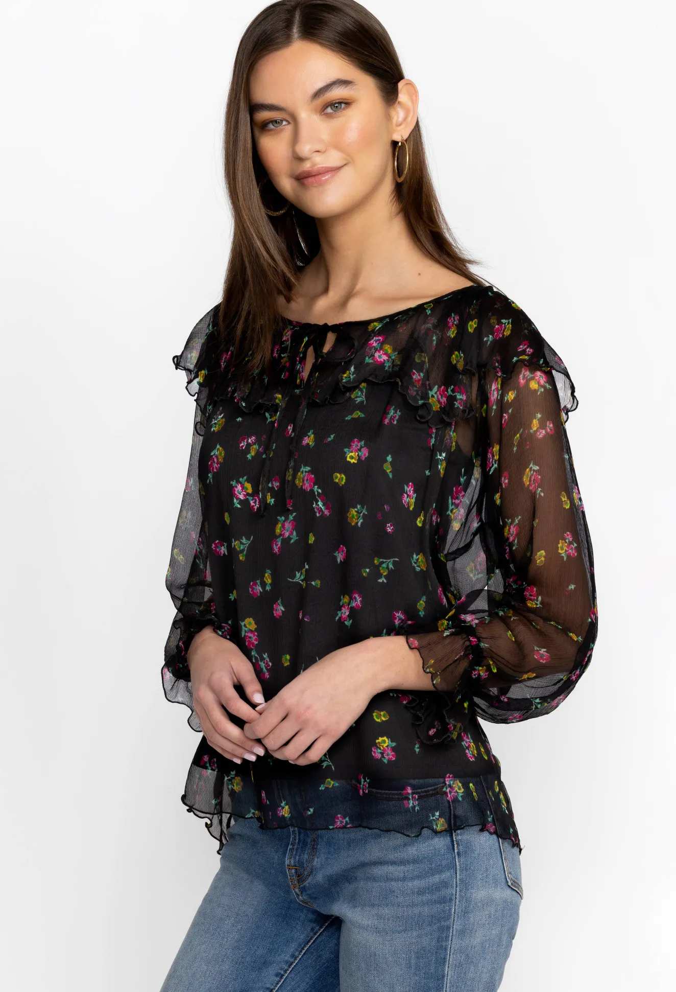 Women Johnny Was Fernanda Peasant Blouse