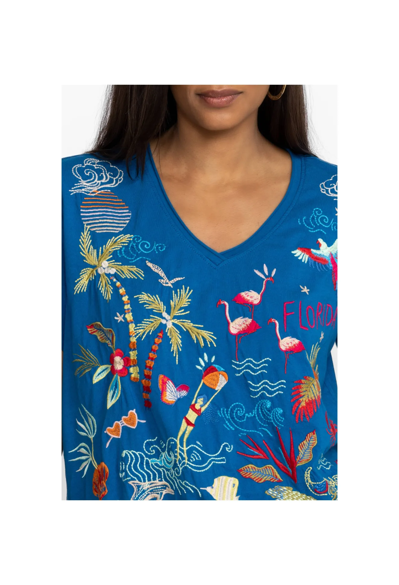 Women Johnny Was Florida Everyday Tee