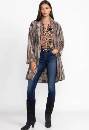 Women Johnny Was Foxy Faux Fur Jacket