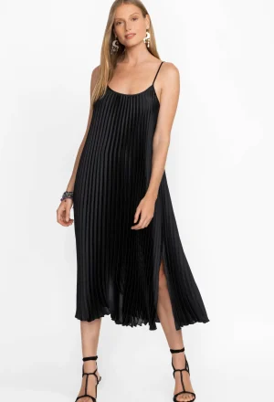 Women Johnny Was Gemma Pleated Midi Dress