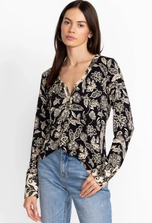 Women Johnny Was Henley Top