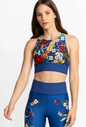 Women Johnny Was High Neck Cutout Sports Bra