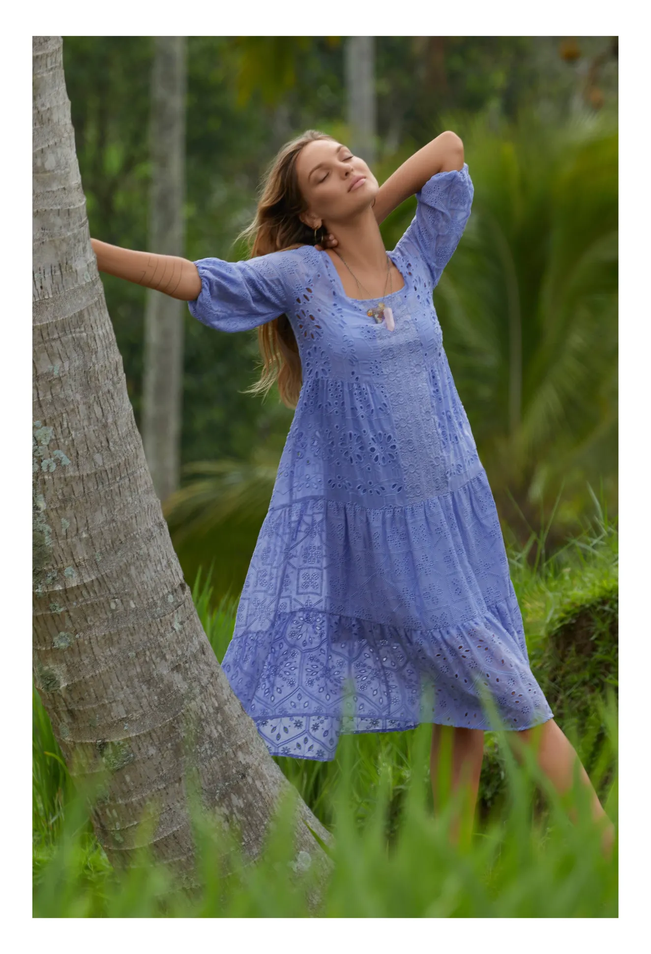 Women Johnny Was Joseph Brooks Rose Quartz Necklace