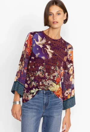 Women Johnny Was Kimono Sleeve Tee
