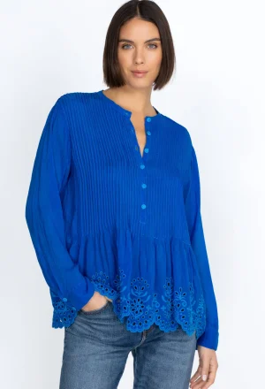 Women Johnny Was Leonie Pintuck Blouse