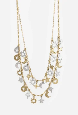 Women Johnny Was Moondance Charm Necklace