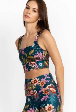 Women Johnny Was Reversible Square Neck Sports Bra