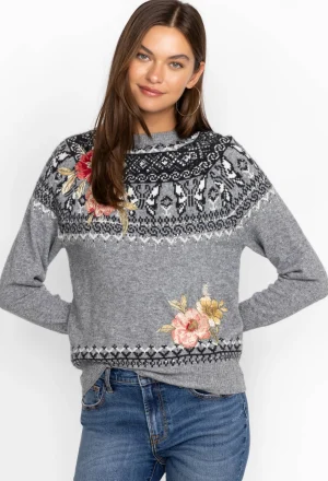 Women Johnny Was Sammy Fairisle Pullover