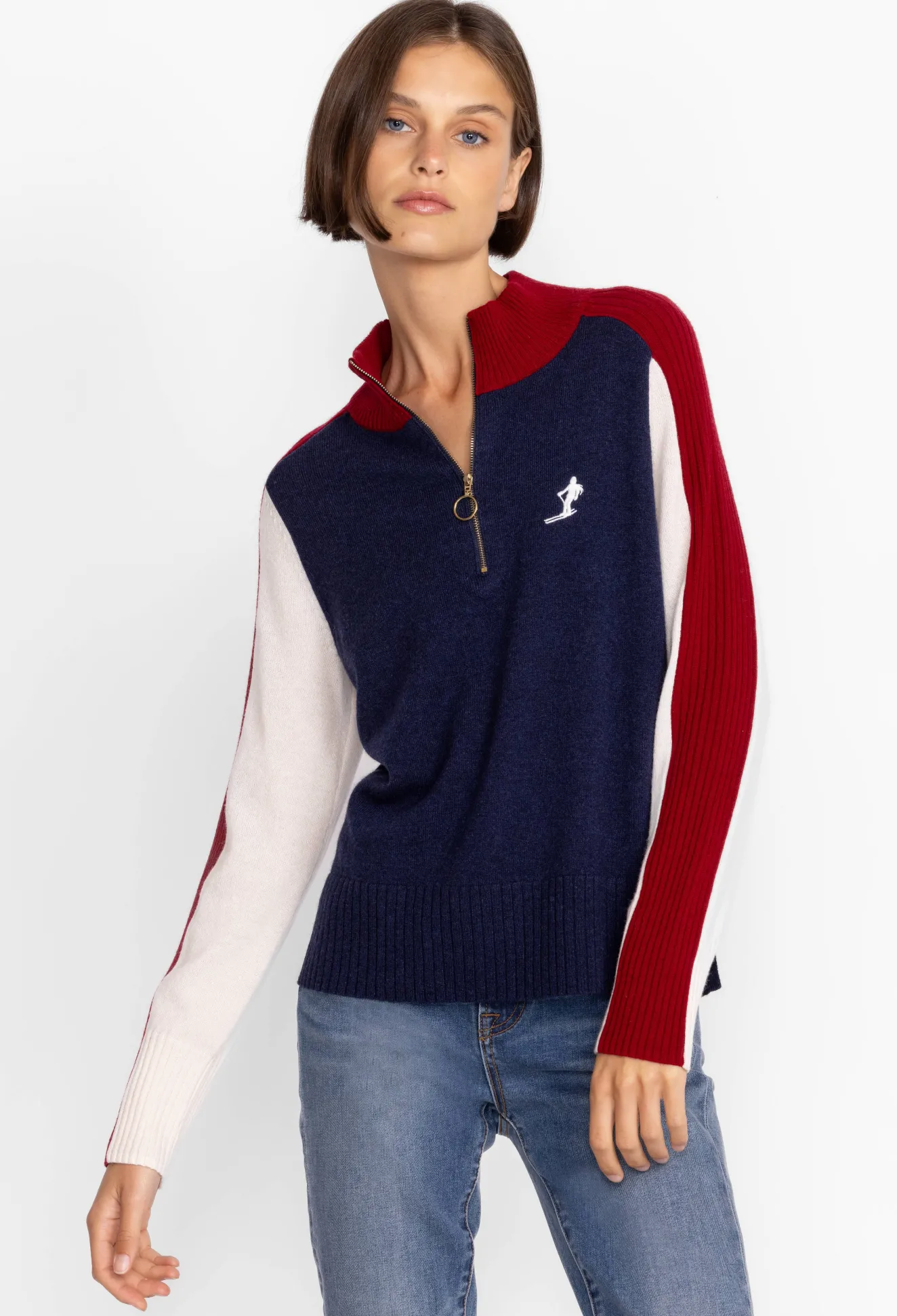 Women Johnny Was Ski Quarter Zip Pullover