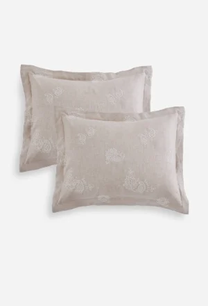 Women Johnny Was Skyler Eyelet Linen King Shams