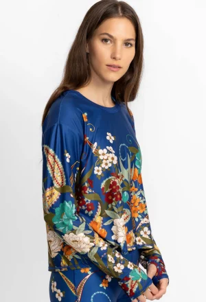 Women Johnny Was Step Hem Tee W/ Flyaway Back