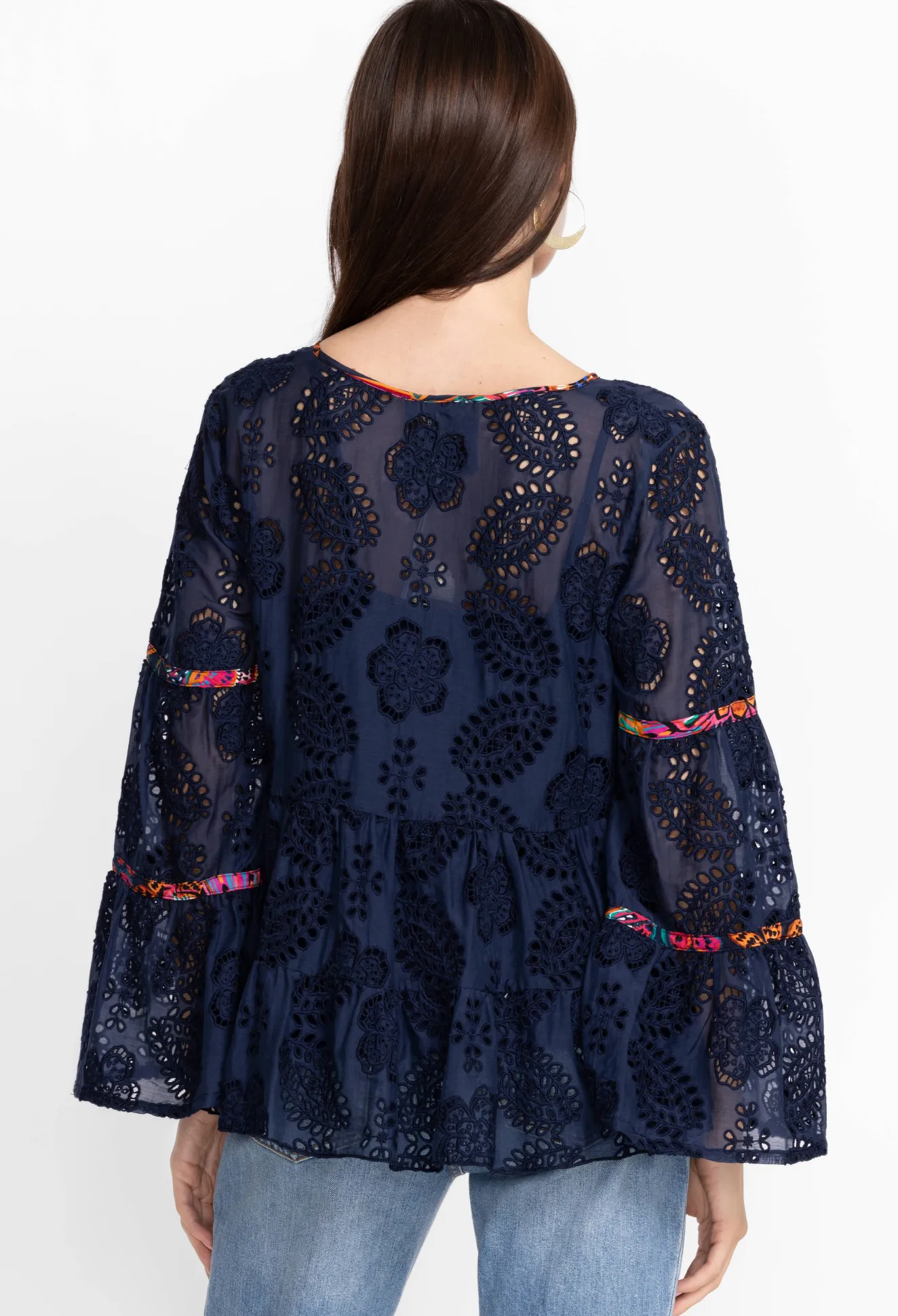 Women Johnny Was Tamera Eyelet Blouse