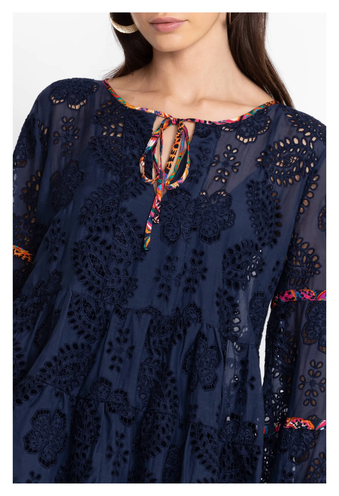 Women Johnny Was Tamera Eyelet Blouse