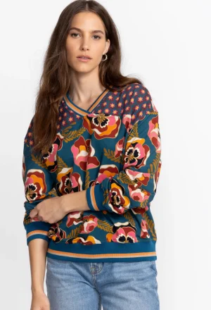 Women Johnny Was Tennis Sweatshirt