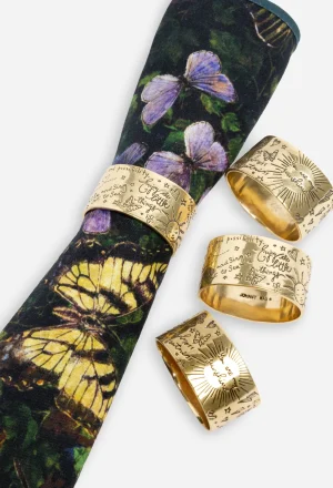 Women Johnny Was Words Of Kindness Napkin Ring Set