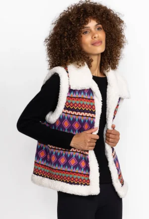 Women Johnny Was Yuya Sherpa Reversible Vest
