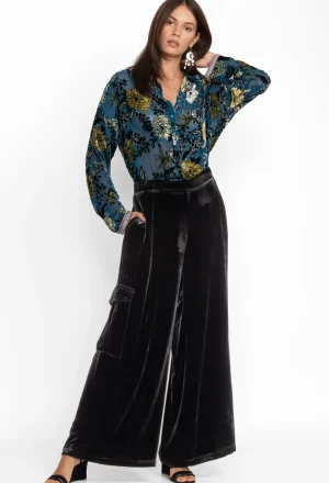 Women Johnny Was Zatima Silk Cargo Pant