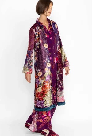 Women Johnny Was Zip Up Robe