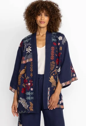 Women Johnny Was Zuzu Linen Kimono